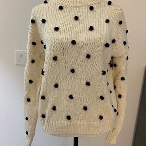 MOTHER The Jumper Crewneck Popcorn Knit Sweater